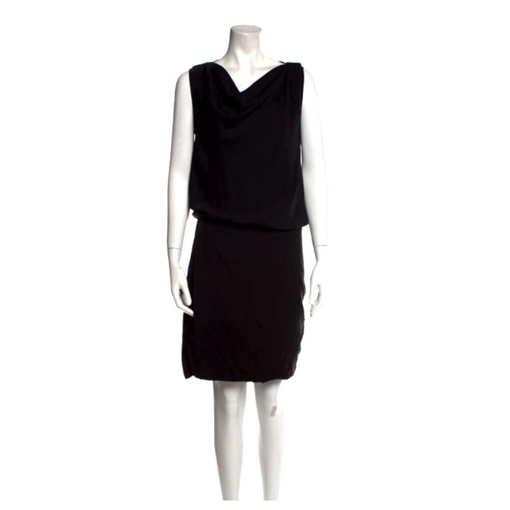 NWT THEORY Trisica Black Silk Dress 12